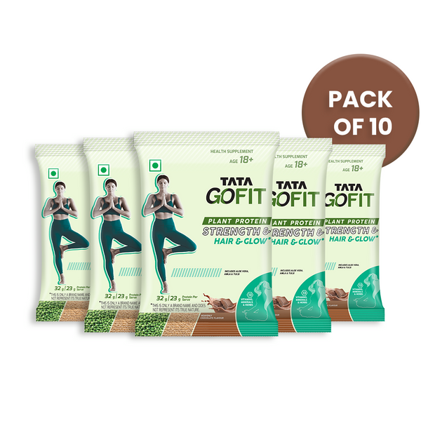 Assorted Pack of 10 | Protein Strength Hair & Glow, Heavenly Chocolate Flavour