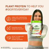 Tata Gofit Plant Protein | Strength & Bones, Smooth Strawberry Flavour