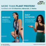 Tata Gofit Plant Protein | Strength & Daily Nutrition, Creamy Cafe Mocha Flavour