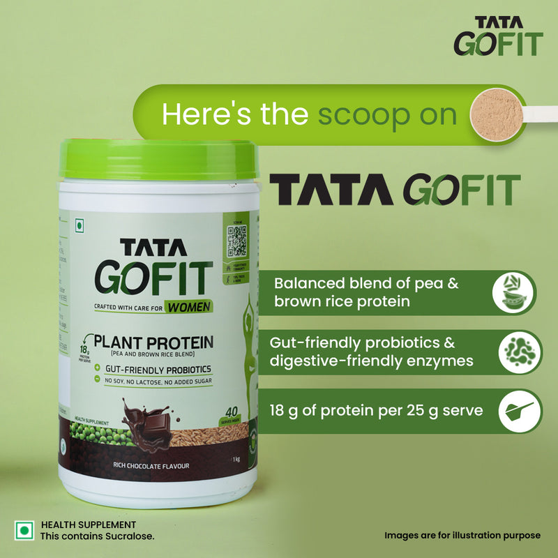 Tata GoFit Plant Protein Powder for Women