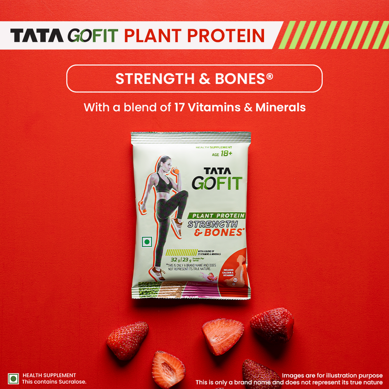 Assorted Pack of 10 | Protein Strength & Bones, Smooth Strawberry Flavour