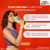 Tata Gofit Plant Protein | Strength & Bones, Smooth Strawberry Flavour