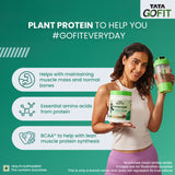 Tata Gofit Plant Protein | Strength Hair & Glow, Heavenly Chocolate Flavour