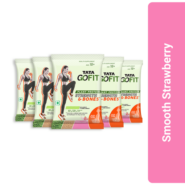 Assorted Pack of 10 | Protein Strength & Bones, Smooth Strawberry Flavour